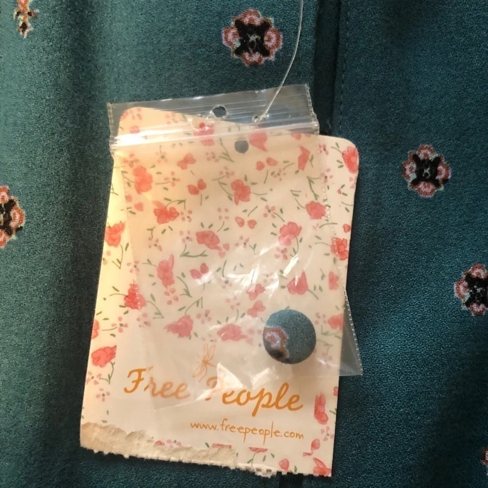 NWT Free People Green Love Grows Romper Size XS